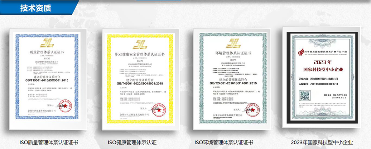 工業廢氣處理設備|瑞博環保廠家技術資質圖 工業廢氣處理設備|瑞博環保廠家技術資質圖